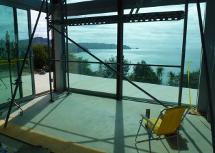 (deutsch) Baustelle. Haus in Neuseeland zu verkaufen. Foto: Copyright Dietmar Gerster